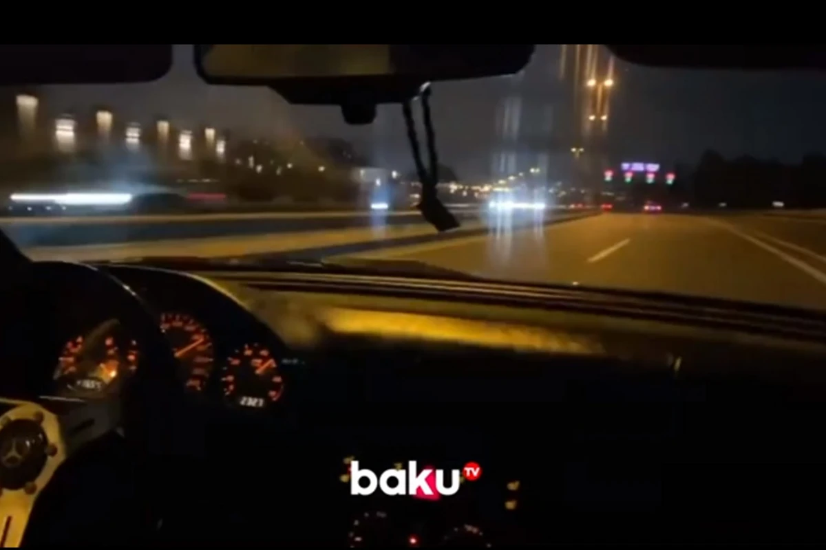Bakıda gənc aeroport yolunda 210 km/saat sürətlə hərəkət edərək ölüm saçdı - VİDEO