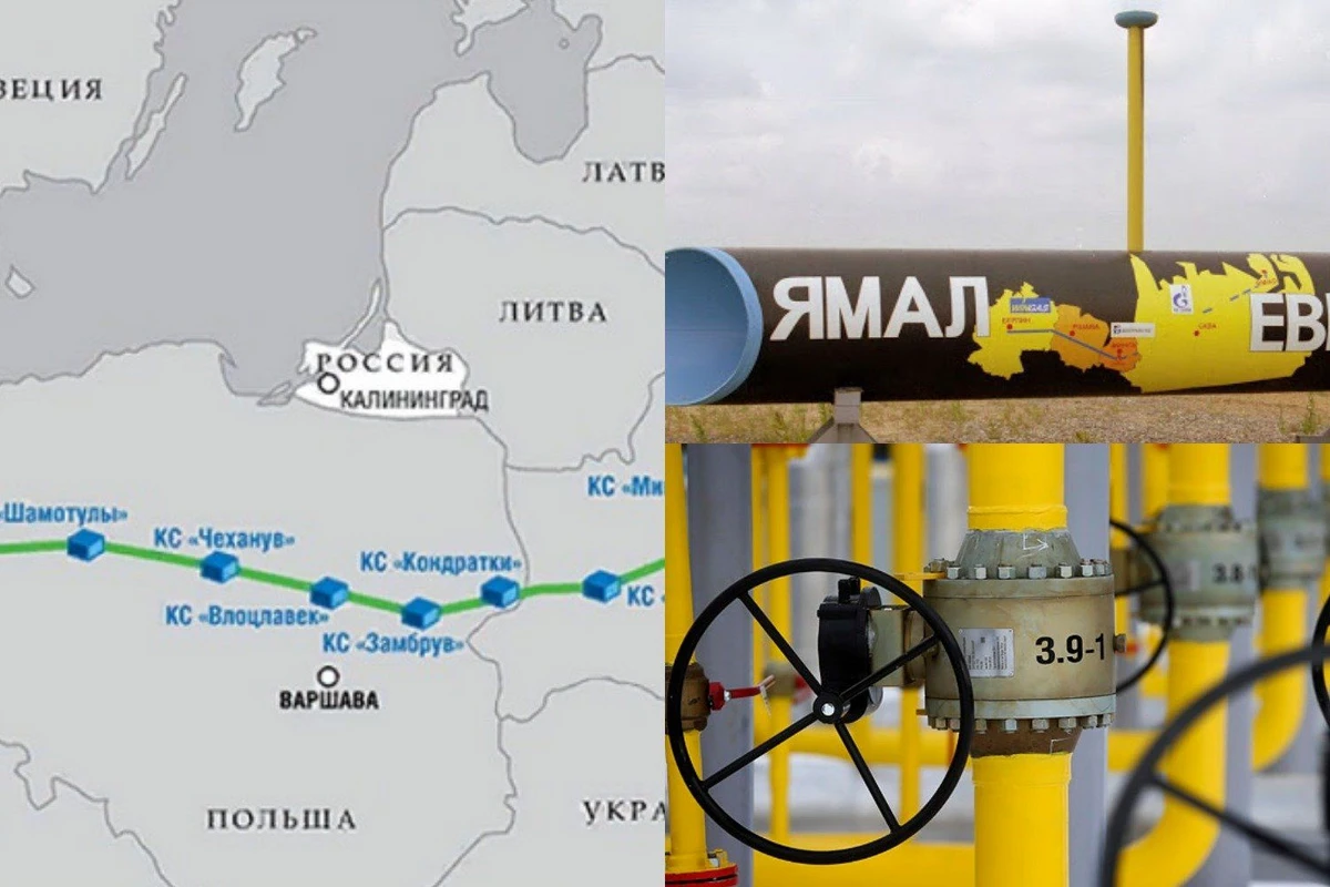 Прокачка газа из России в Европу через Беларусь остановилась
