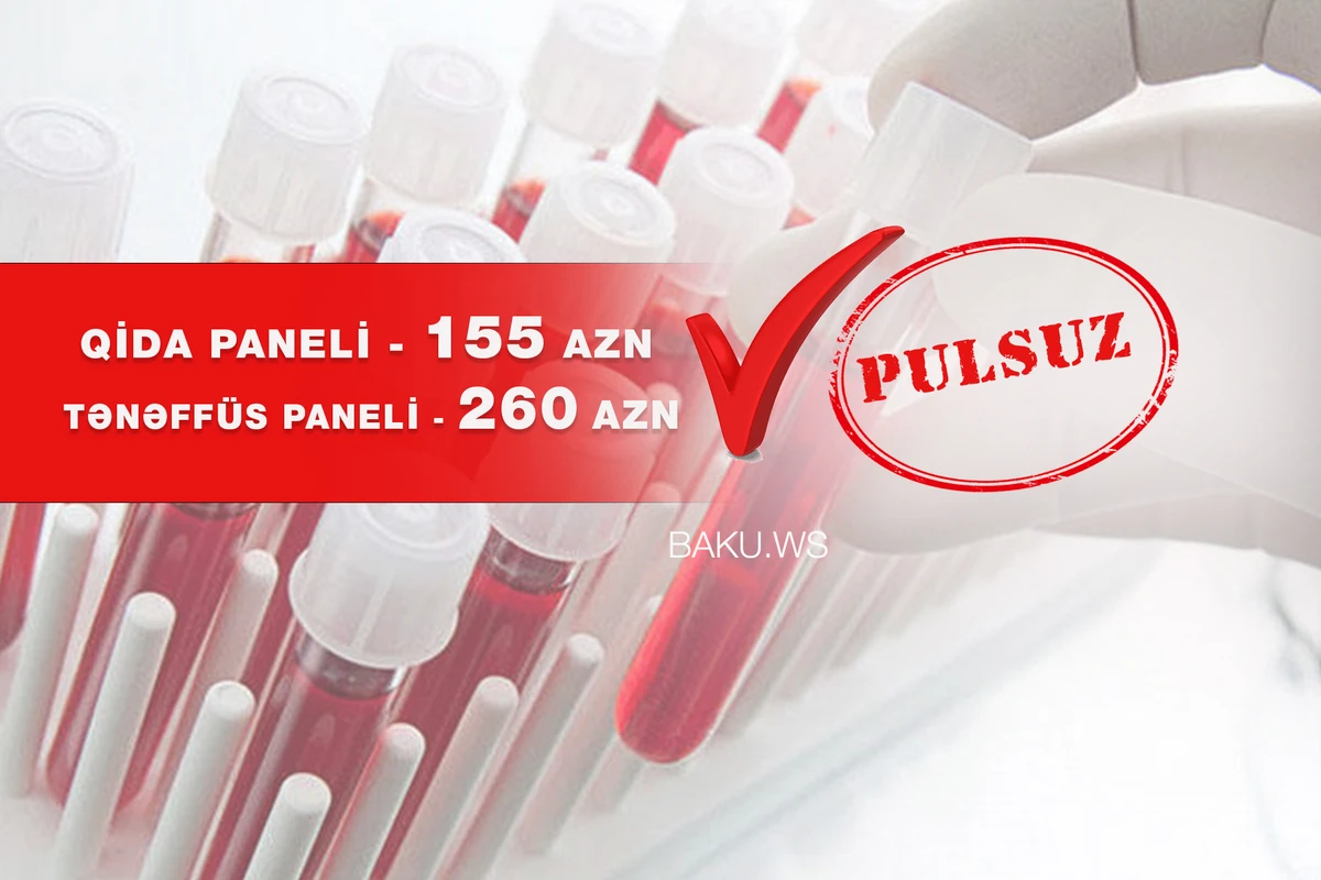 Azərbaycanda 415 AZN-lik analiz nümunəsi pulsuz olacaq? - AÇIQLAMA Azərbaycanda 415 AZN-lik analiz nümunəsi pulsuz olacaq? - AÇIQLAMA