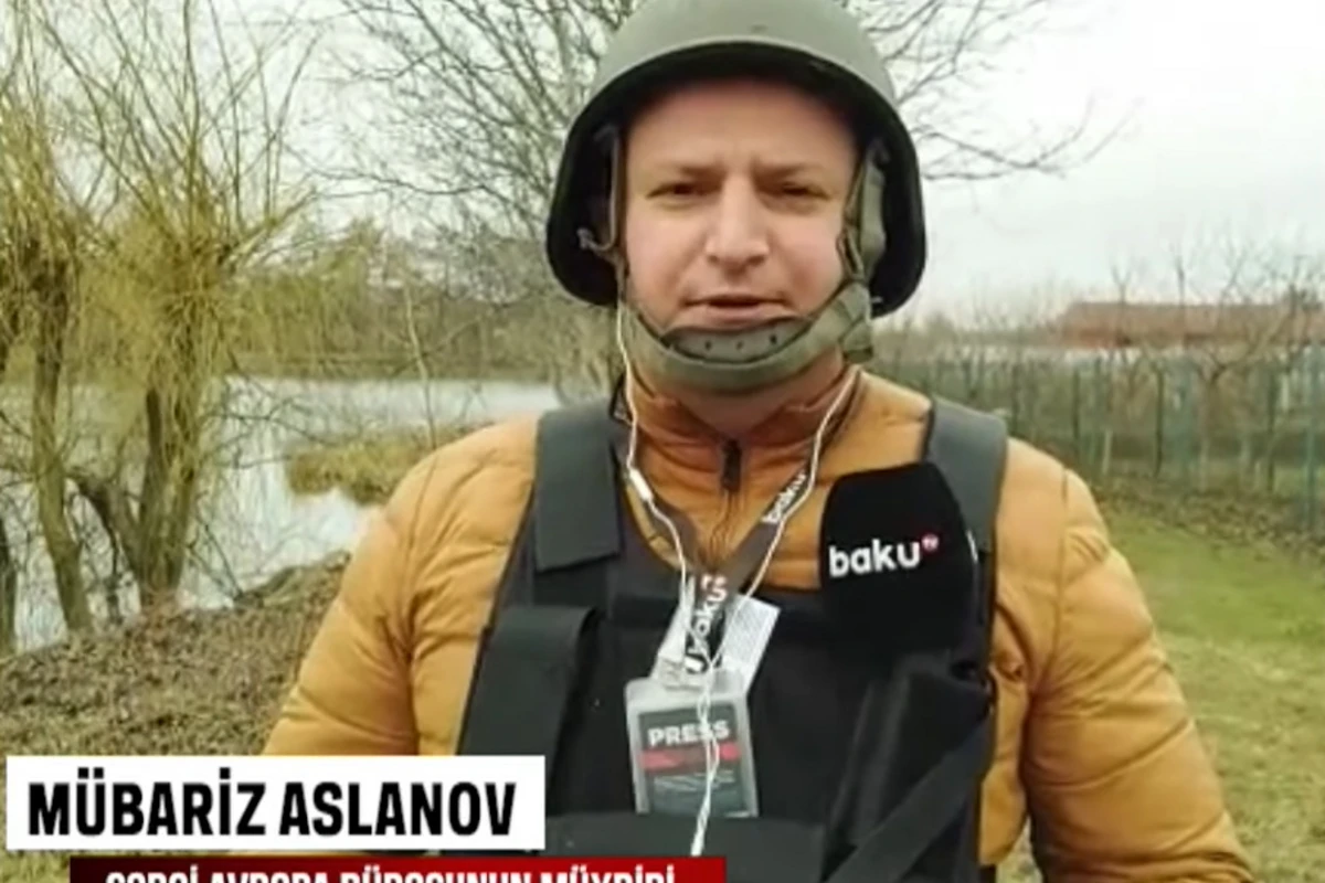 Корреспондент Baku TV передает новости из Украины - ВИДЕО