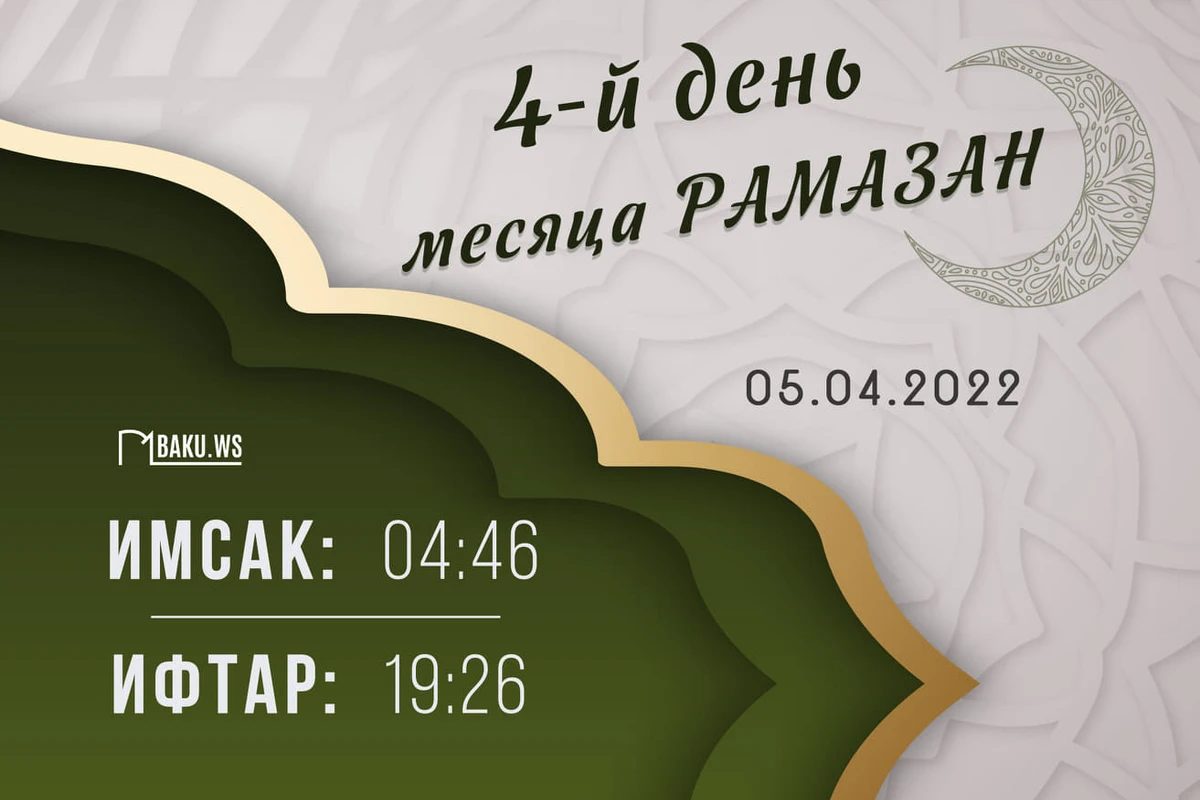 Молитва четвертого дня месяца Рамазан