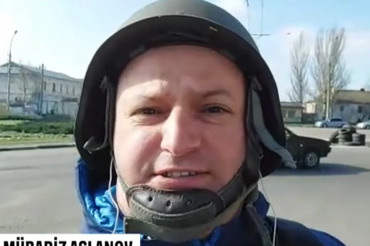 Корреспондент Baku TV передает новости из Украины - ВИДЕО