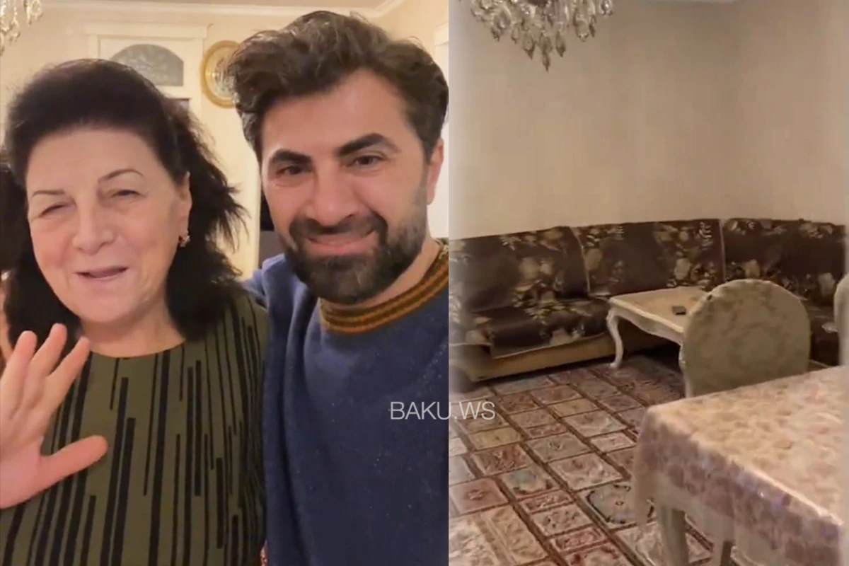 Zaur Baxşəliyev anasının evini nümayiş etdirdi - VİDEO