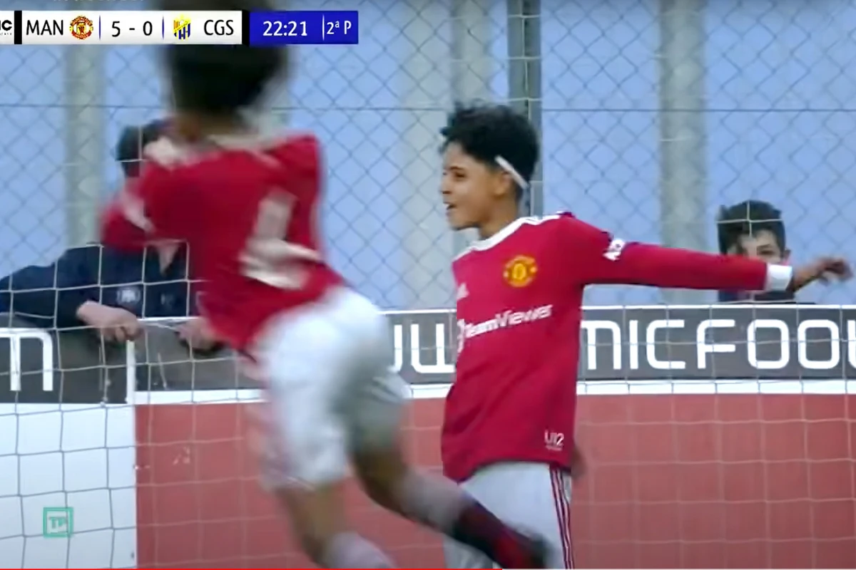 Ronaldonun oğlu qol vurdu, atası kimi sevindi - VİDEO