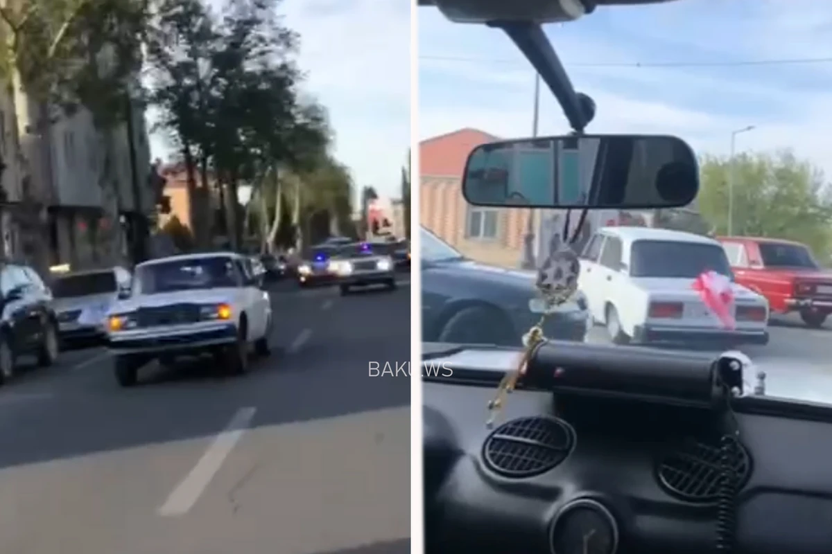 Gəncədə toy karvanında ağ 07 ilə avtoşluq edənlər kimlərdir? - Polis hərəkətə keçdi - VİDEO Gəncədə toy karvanında ağ 07 ilə avtoşluq edənlər kimlərdir? - Polis hərəkətə keçdi - VİDEO