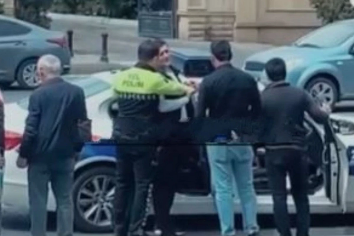 Polisin “saxla” əmrinə tabe olmayan taksi sürücüsü saxlanıldı