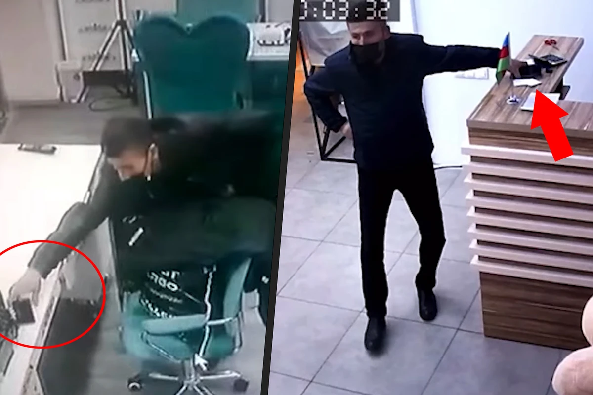 Bakıda gözəllik salonlarından bahalı telefonların oğurlanma görüntüləri - ANBAAN VİDEO
