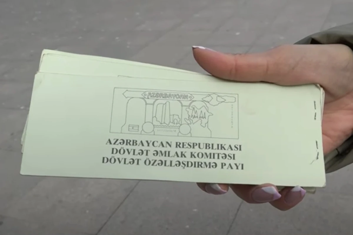 Əhaliyə özəlləşdirmə çekləri ilə bağlı ŞAD XƏBƏR