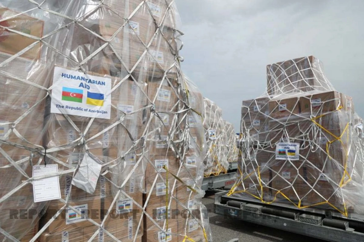 Из Азербайджана в Украину отправлена очередная партия гуманитарной помощи - ФОТО
