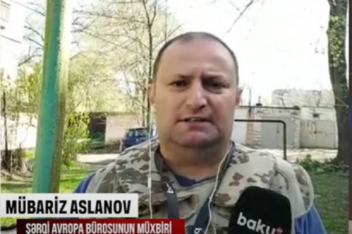 Корреспондент Baku TV передает новости из Украины - ВИДЕО