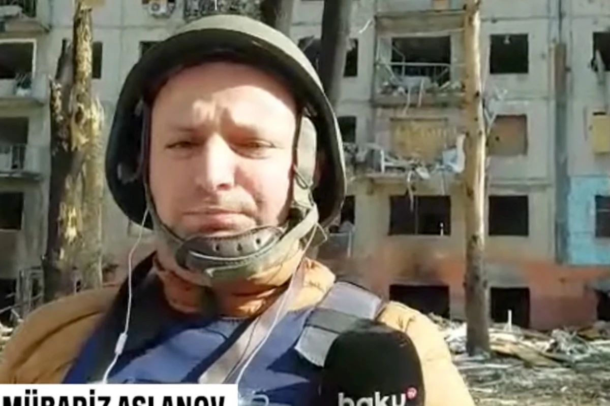 Baku TV əməkdaşı Ukraynadan xəbər verir - VİDEO