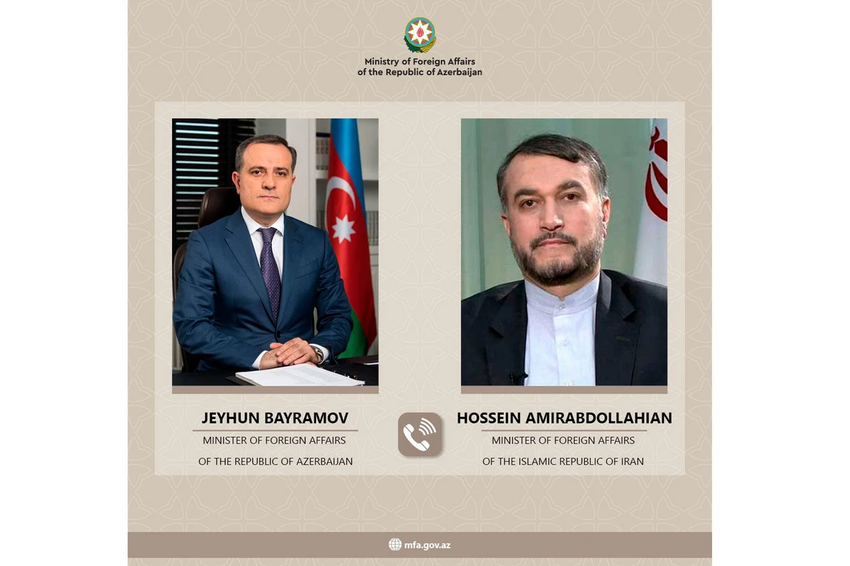 Ceyhun Bayramov iranlı həmkarı ilə telefonla danışıb