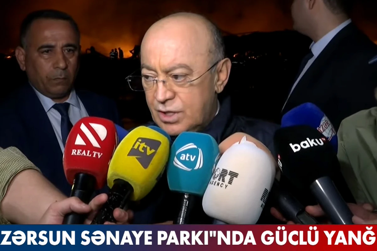 Nazir: Sumqayıtda yanğın zamanı heç bir ekoloji problem yaranmayıb