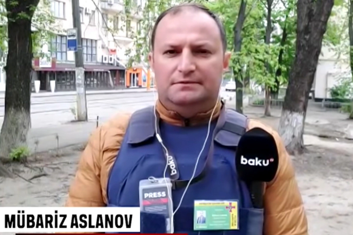 Корреспондент Baku TV передает новости из Украины - ВИДЕО