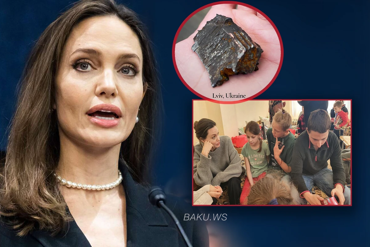 Анджелина Джоли показала осколок бомбы, привезенный из Львова: его нашла маленькая девочка - ФОТО