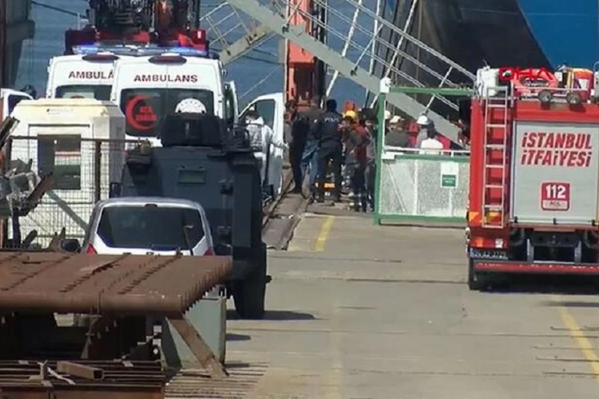 Türkiyədə gəmidə partlayış olub, yaralılar var Türkiyədə gəmidə partlayış olub, yaralılar var