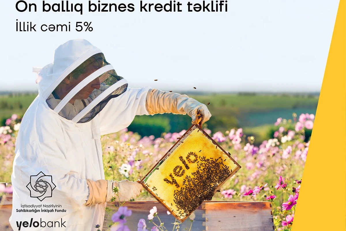 Yelo Bank-dan illik 5%-lik kreditlə biznesinizi böyüdün