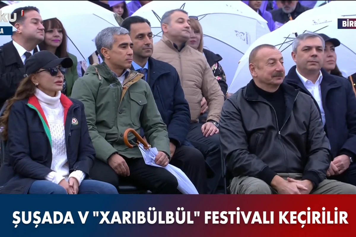 İlham Əliyev və Mehriban Əliyeva Şuşada “Xarıbülbül” Festivalında - VİDEO