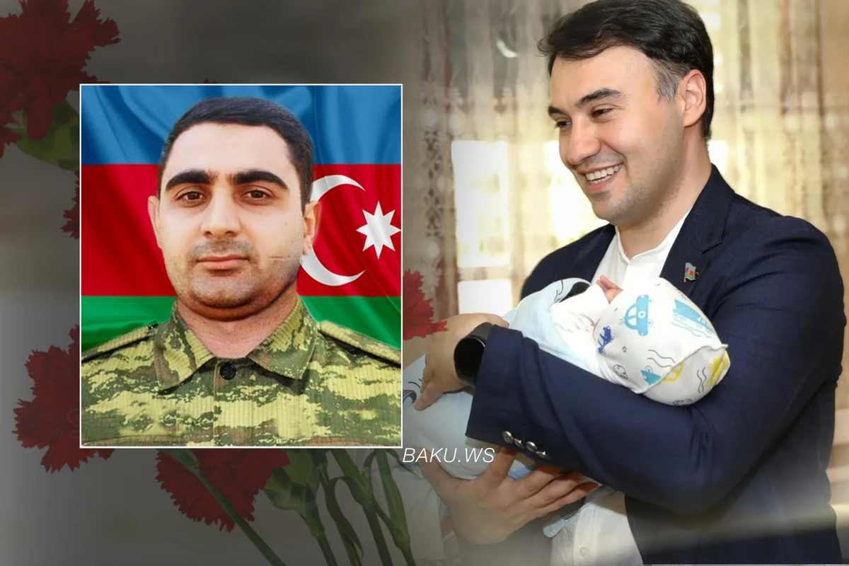 Şəhidin qardaşı doğuldu, adını körpəyə qoydular - FOTO