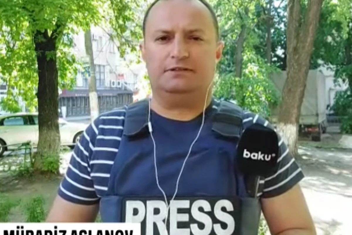 Baku TV əməkdaşı Ukraynada atəşə məruz qalmasından DANIŞDI - VİDEO