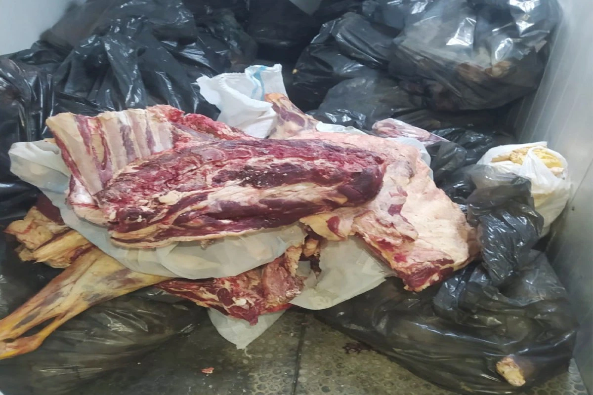 Mənşəyi bilinməyən 152 kq ət aşkarlanıb