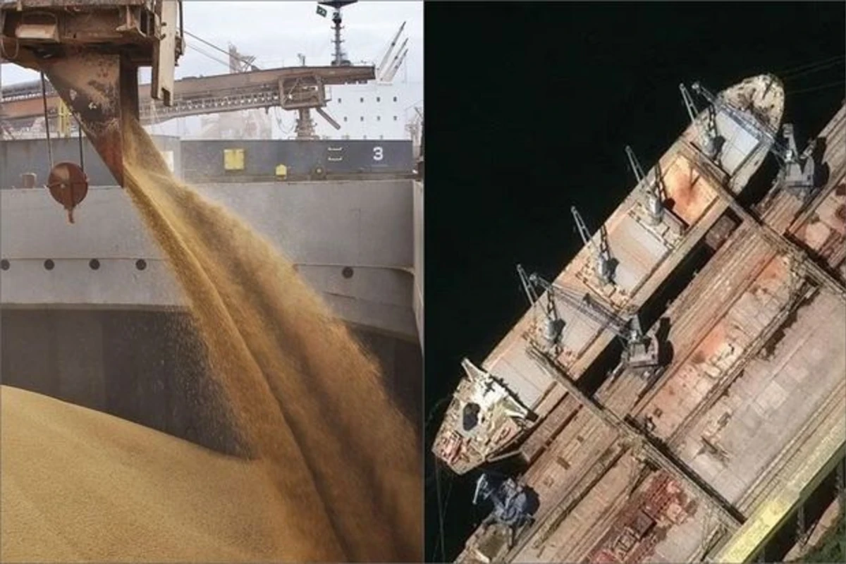 Rusiyanın Ukrayna taxılını oğurlamasının peyk görüntüləri - FOTO Rusiyanın Ukrayna taxılını oğurlamasının peyk görüntüləri - FOTO