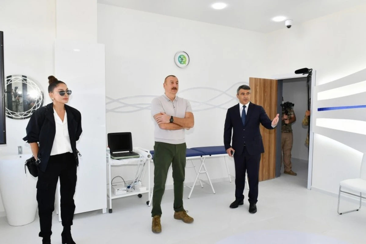 Prezident və xanımı Zəngilanda azərbaycanlı həkimlərlə videobağlantı vasitəsilə söhbət etdi