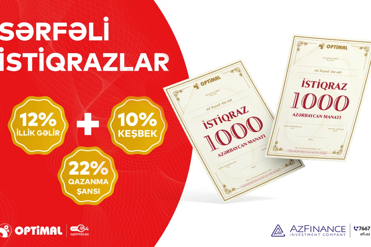“Optimal İstiqrazları” 22% gəlir qazandırır
