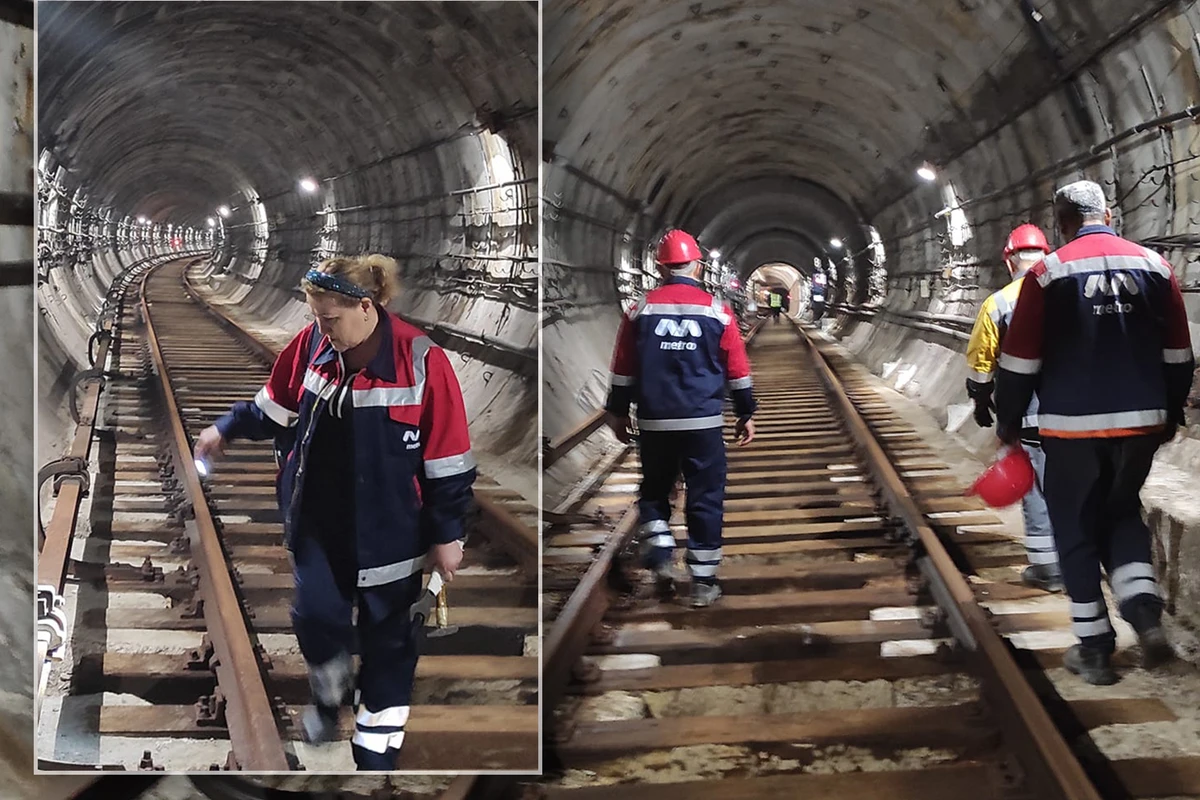 Bakı metrosunda gecənin yeraltı “qəhrəman”ları - FOTO