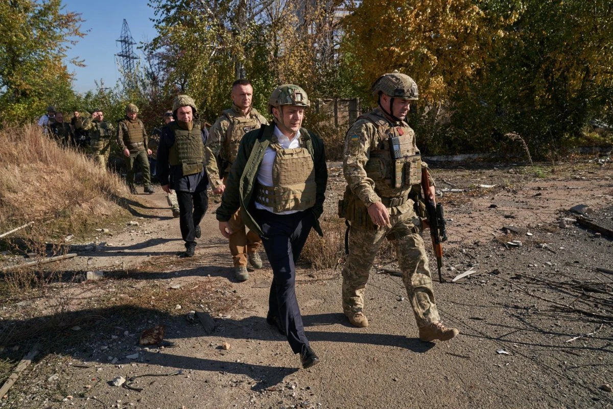 Зеленский на передовой в Донбассе