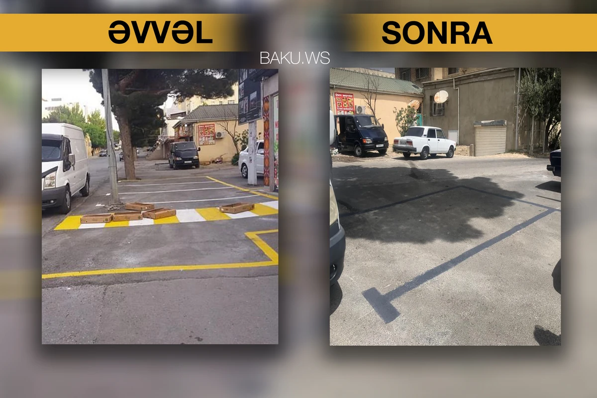 Bakıda daha bir qanunsuz parkinq ləğv edildi - FOTO