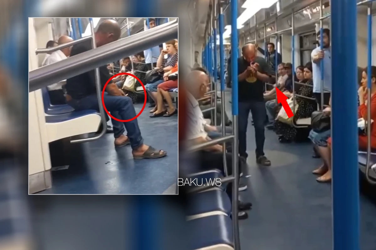 Bakı metrosunda sərnişin siqaret çəkdi, DİN araşdırmalara başladı - VİDEO