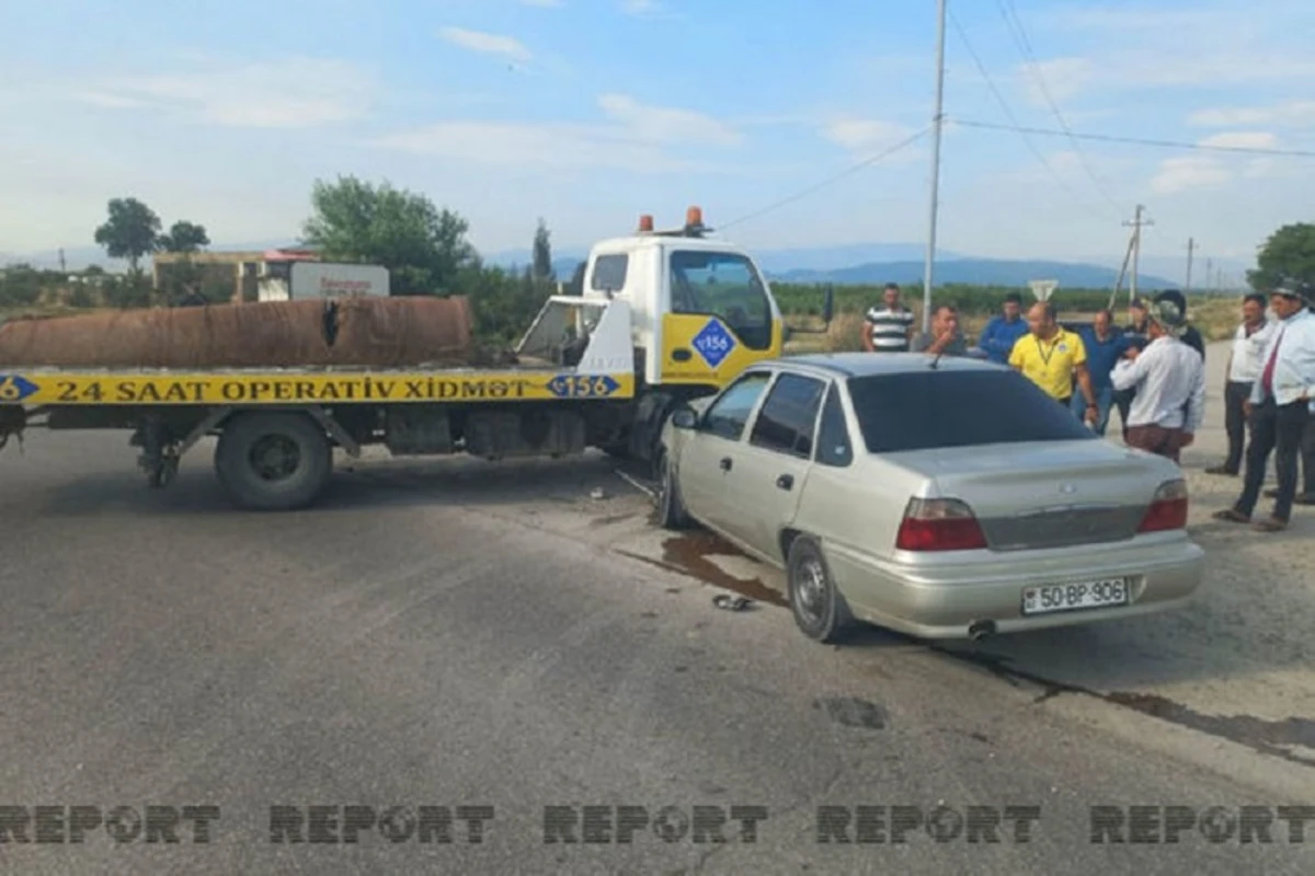 В Хачмазском районе столкнулись два автомобиля, есть пострадавшие - ФОТО