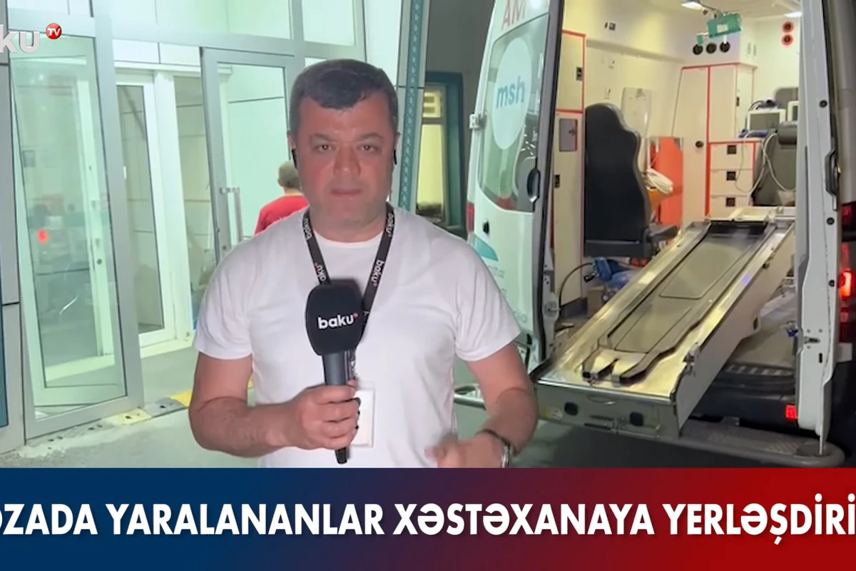 Avtobus qəzasında yaralananlar özəl klinikaya yerləşdiriliblər - VİDEO