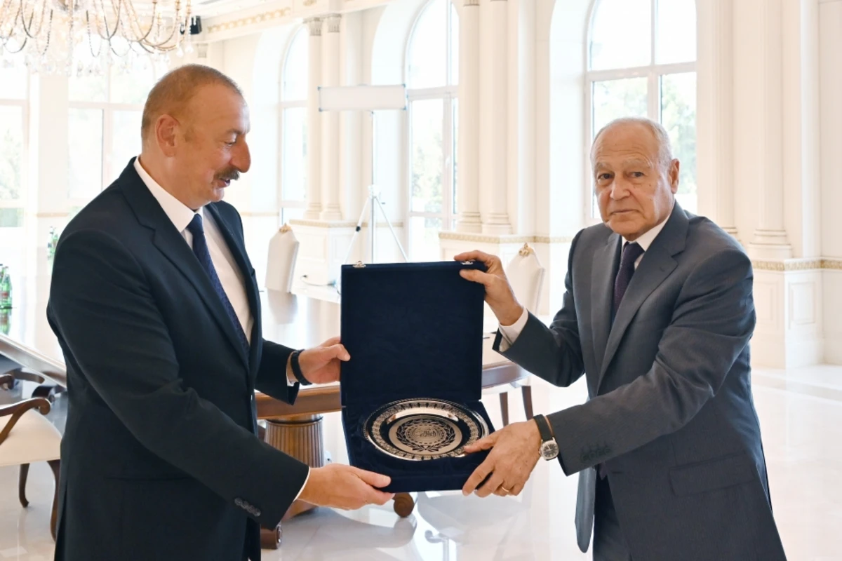 Prezident İlham Əliyev Ərəb Liqasının Baş katibini qəbul edib - FOTO - YENİLƏNİB