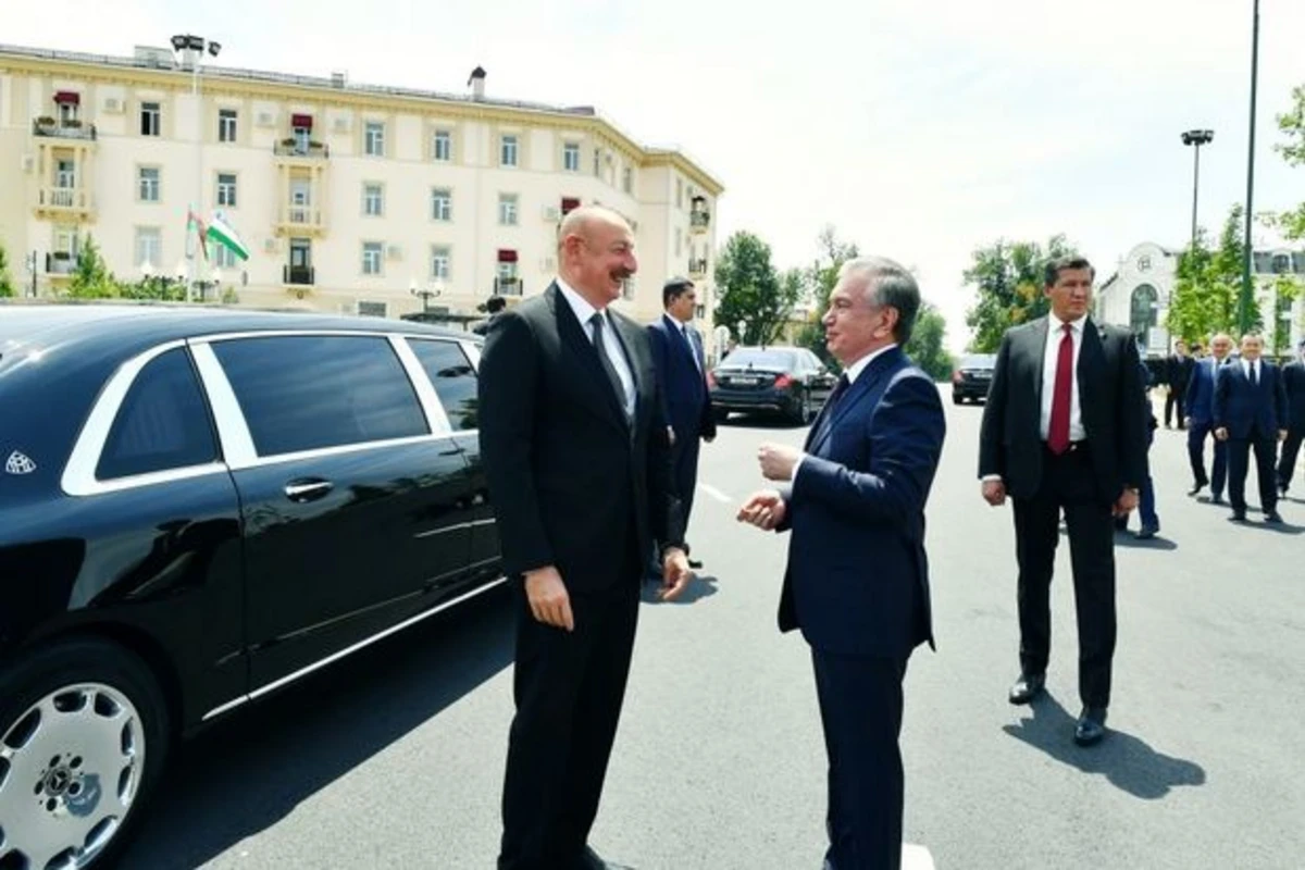 İlham Əliyevin Daşkənddə rəsmi qarşılanma mərasimi olub