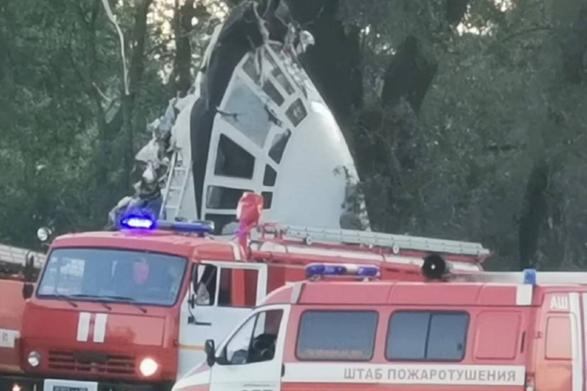 Rusiyada “İl-76” təyyarəsi qəzaya uğradı: 4 ölü - VİDEO