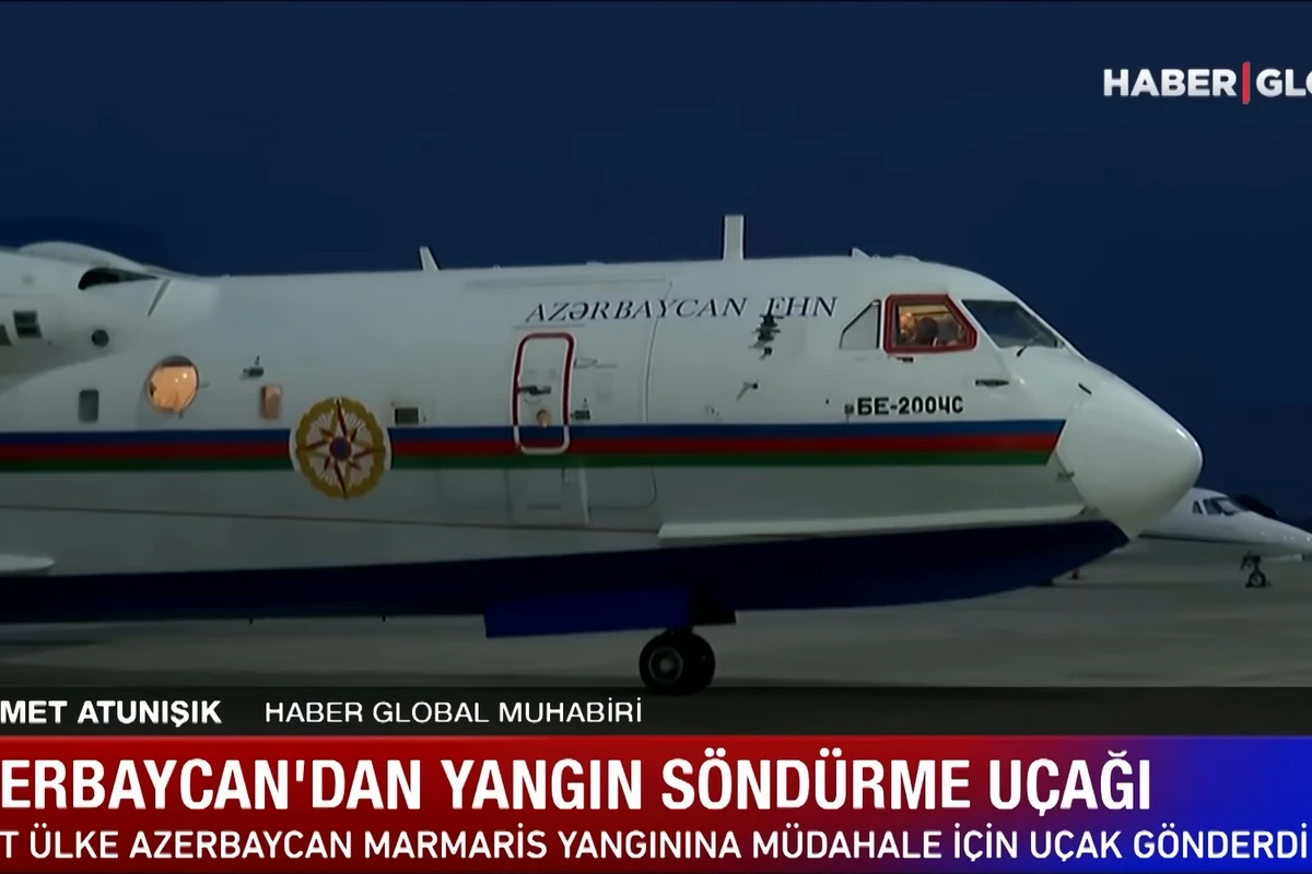 Azərbaycanın amfibiya təyyarəsi Türkiyədə meşə yanğınlarının söndürülməsinə başladı - VİDEO Azərbaycanın amfibiya təyyarəsi Türkiyədə meşə yanğınlarının söndürülməsinə başladı - VİDEO
