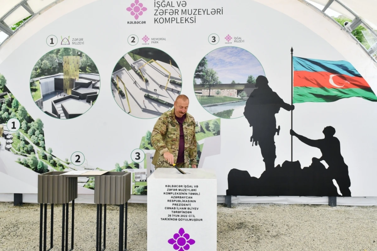 Президент заложил в Кяльбаджаре фундаменты комплекса музеев Оккупации и Победы, завода по производству воды - ФОТО