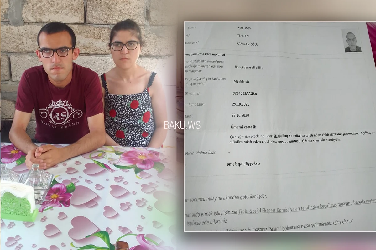 2 övladı beyin iflicindən əziyyət çəkən ana: “Ərim bizi atıb getdi” - FOTO 2 övladı beyin iflicindən əziyyət çəkən ana: “Ərim bizi atıb getdi” - FOTO