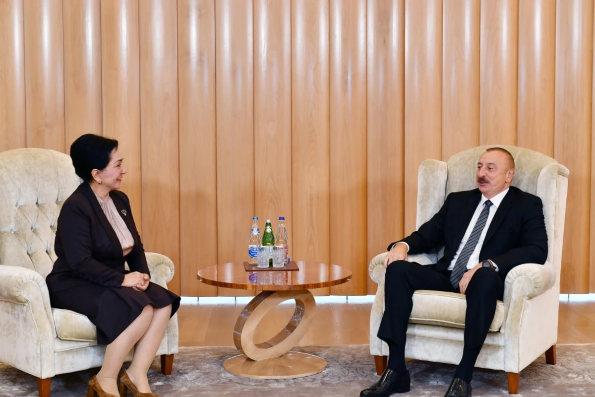 İlham Əliyev Özbəkistan Senatının sədrini qəbul edib - FOTO