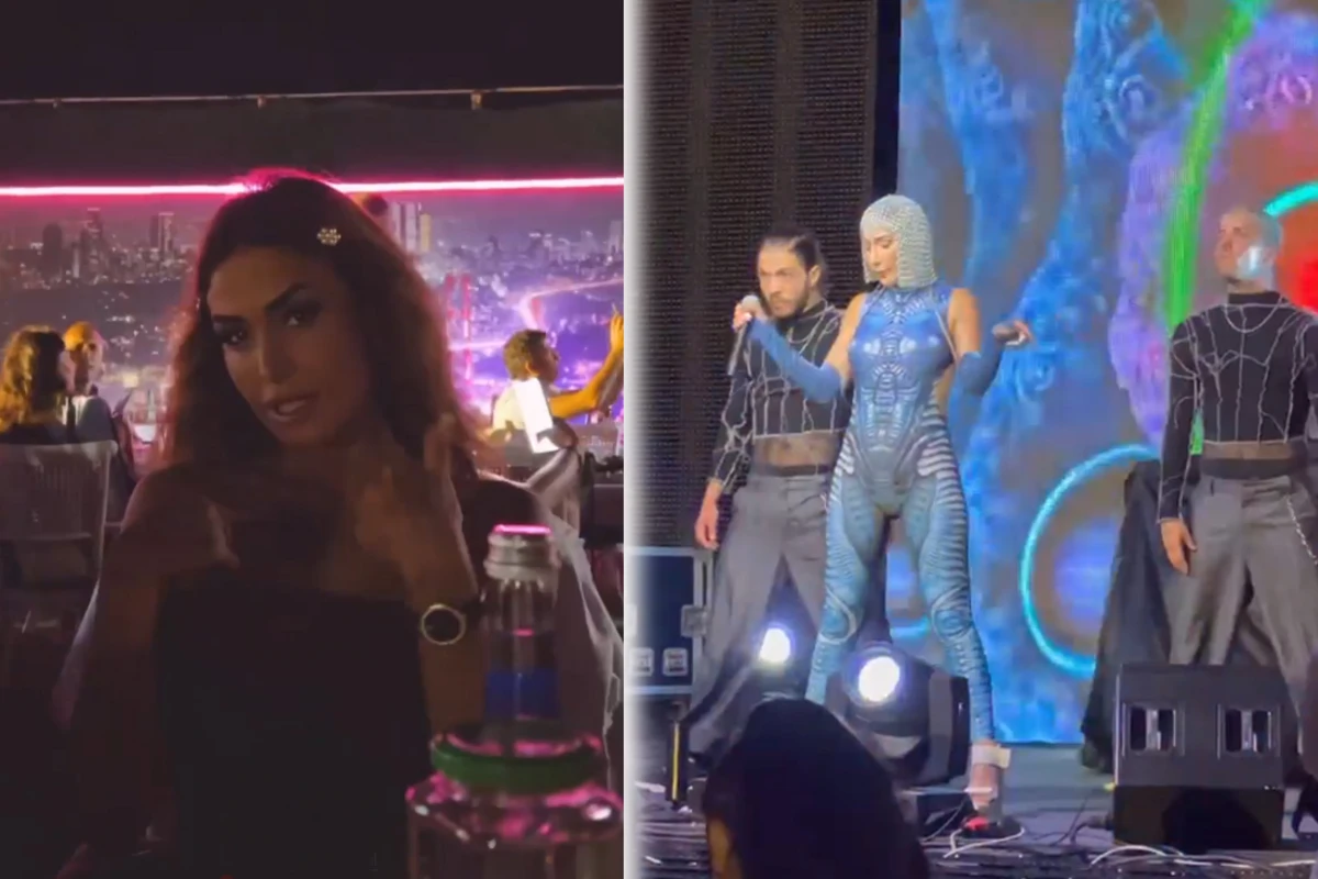 Pərvin Abıyeva Hande Yenerin çıxış etdiyi məkanda - VİDEO