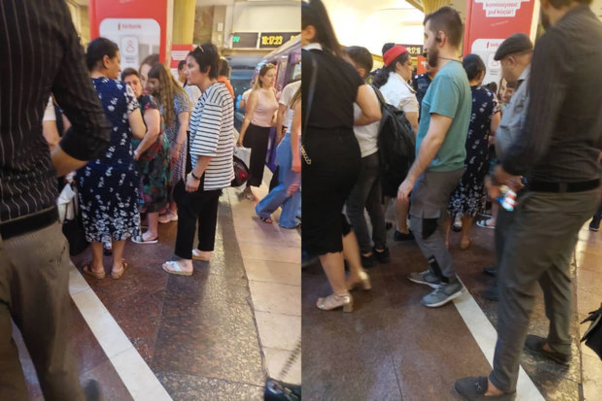 Bakı metropolitenində sərnişinin halı pisləşdi Bakı metropolitenində sərnişinin halı pisləşdi
