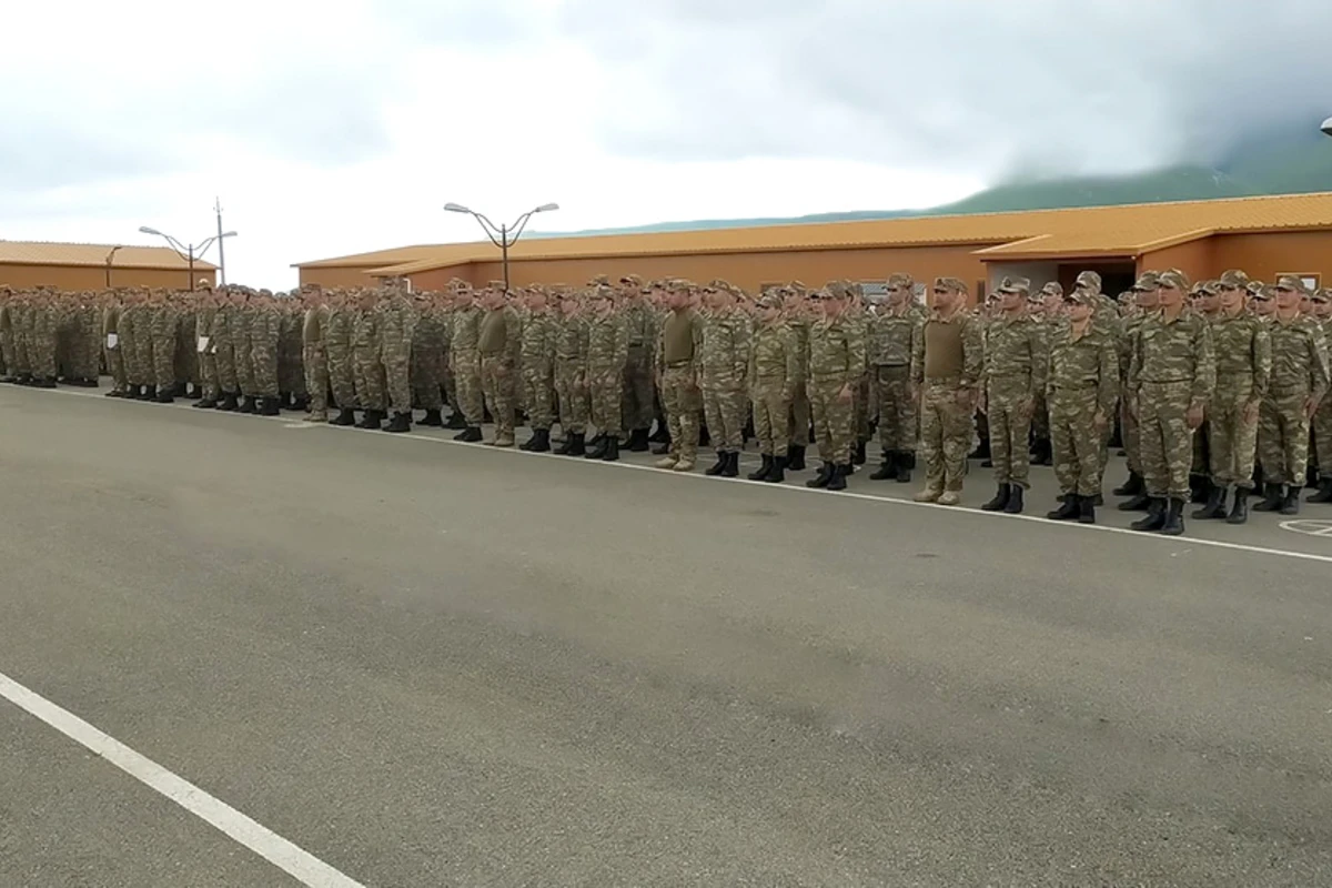 В Азербайджане проводятся учебные сборы военнообязанных - ФОТО