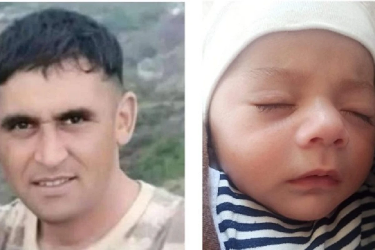 Qəzada həlak olan hərbçimizin 4 aylıq oğlu yadigar qalıb - FOTO