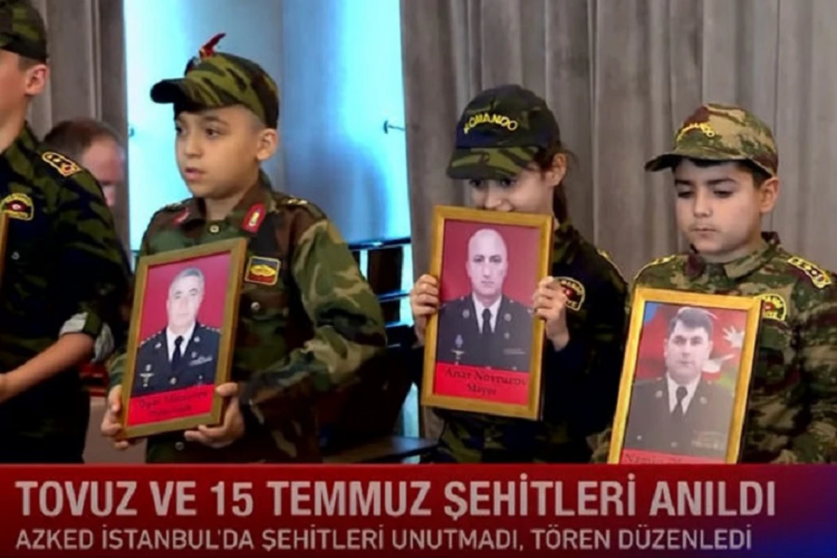 Tovuz şəhidləri ilə Türkiyədə dövlət çevrilişinə cəhd zamanı həlak olanların xatirəsi birgə anılıb - VİDEO