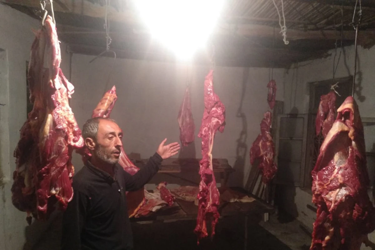Bərdədə at əti satan şəxs TUTULDU - FOTO