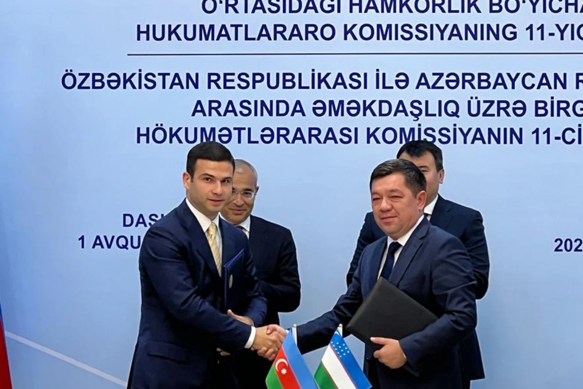 Azərbaycan-Özbəkistan Hökumətlərarası Komissiyasının 11-ci iclası keçirilib - FOTO