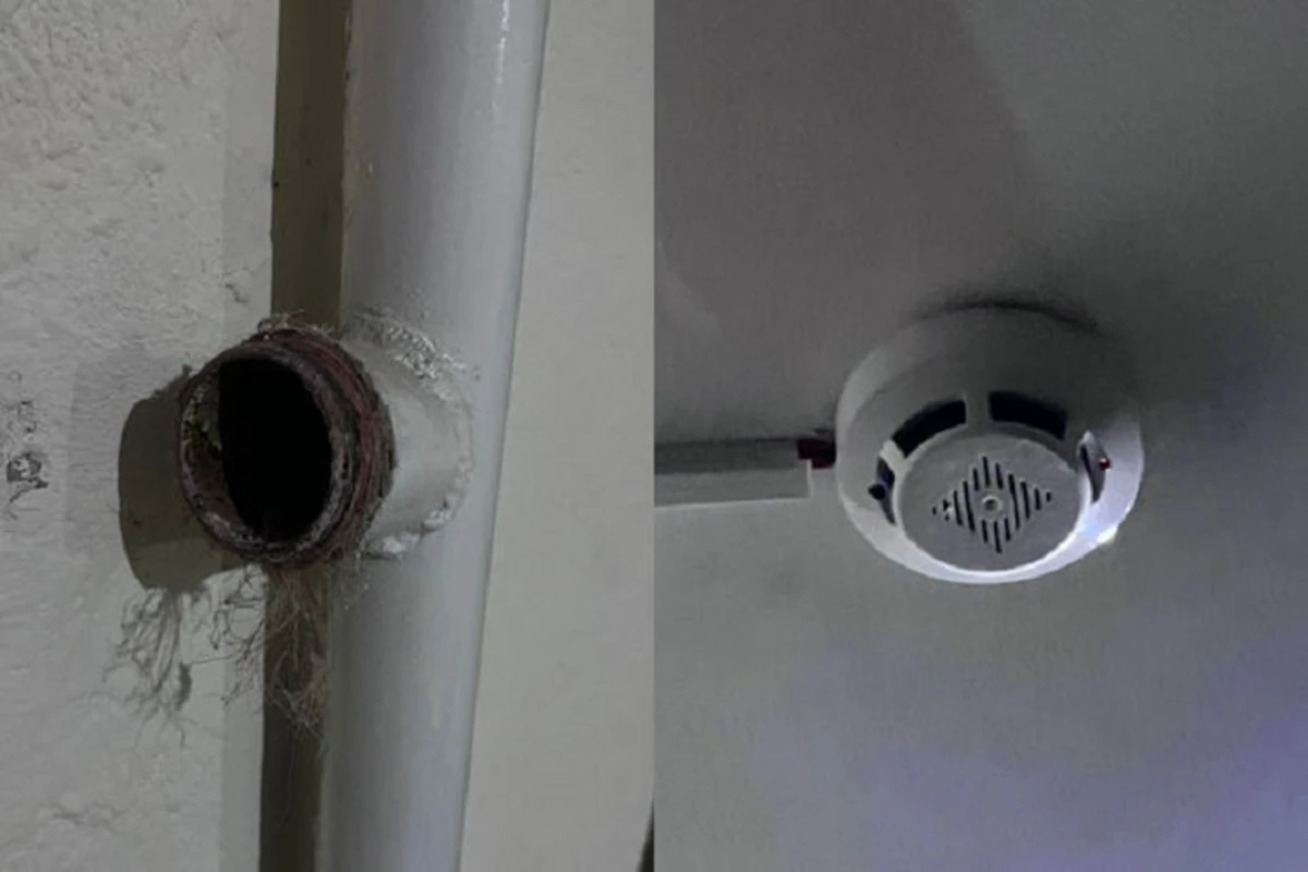 Bakıda binada yanğın təhlükəsizliyi texnikasında problem yaranıb - FOTO