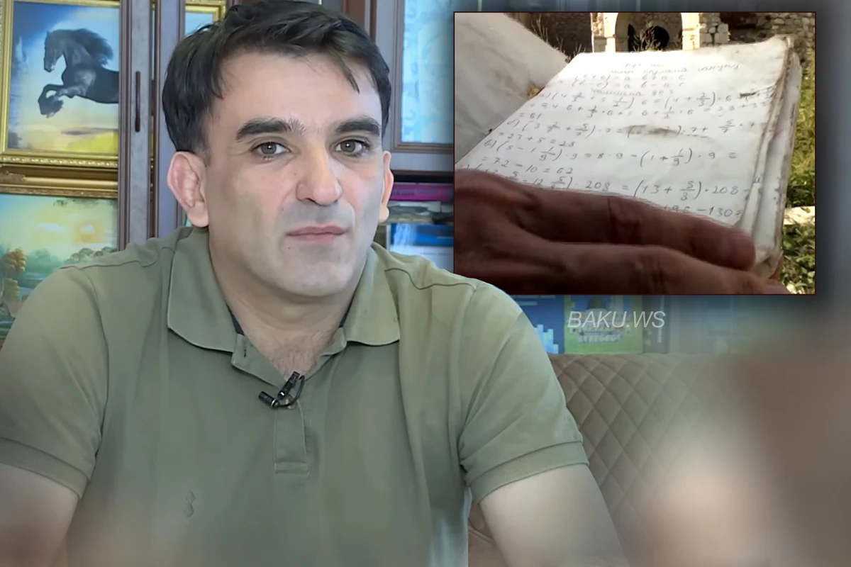 Şuşada tapılan 28 illik dəftər və gündəliyin sahibi danışdı - VİDEO
